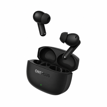 OnePlus Nord Buds 4 Pro black wireless earbuds with open charging case