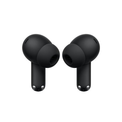 Front view of OnePlus Nord Buds 4 Pro black wireless earbuds