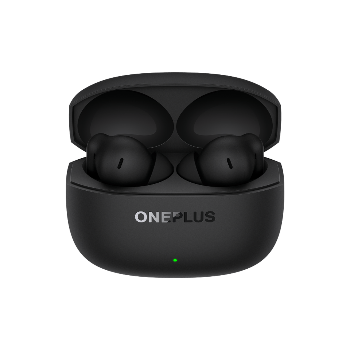 OnePlus Nord Buds 4 Pro black earbuds placed inside the open charging case