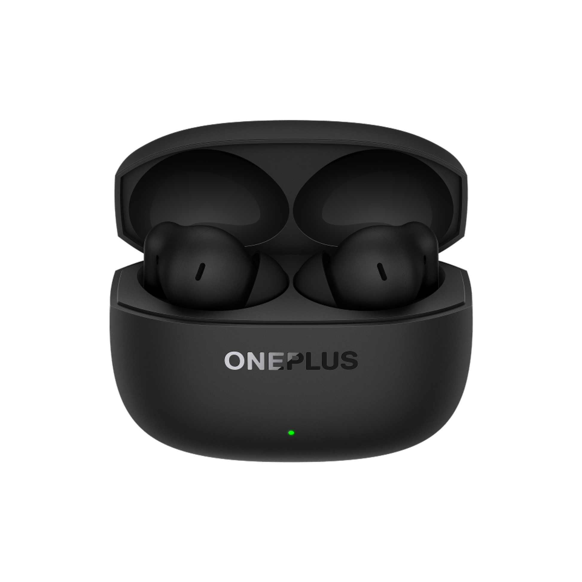 OnePlus Nord Buds 4 Pro black earbuds placed inside the open charging case