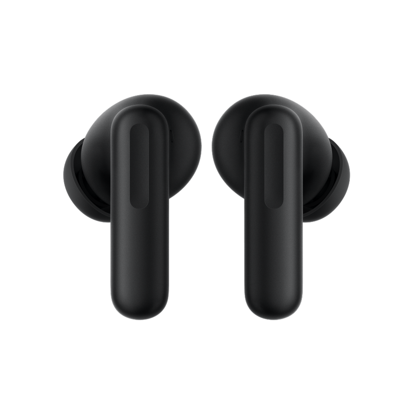 Rear view of OnePlus Nord Buds 4 Pro black wireless earbuds