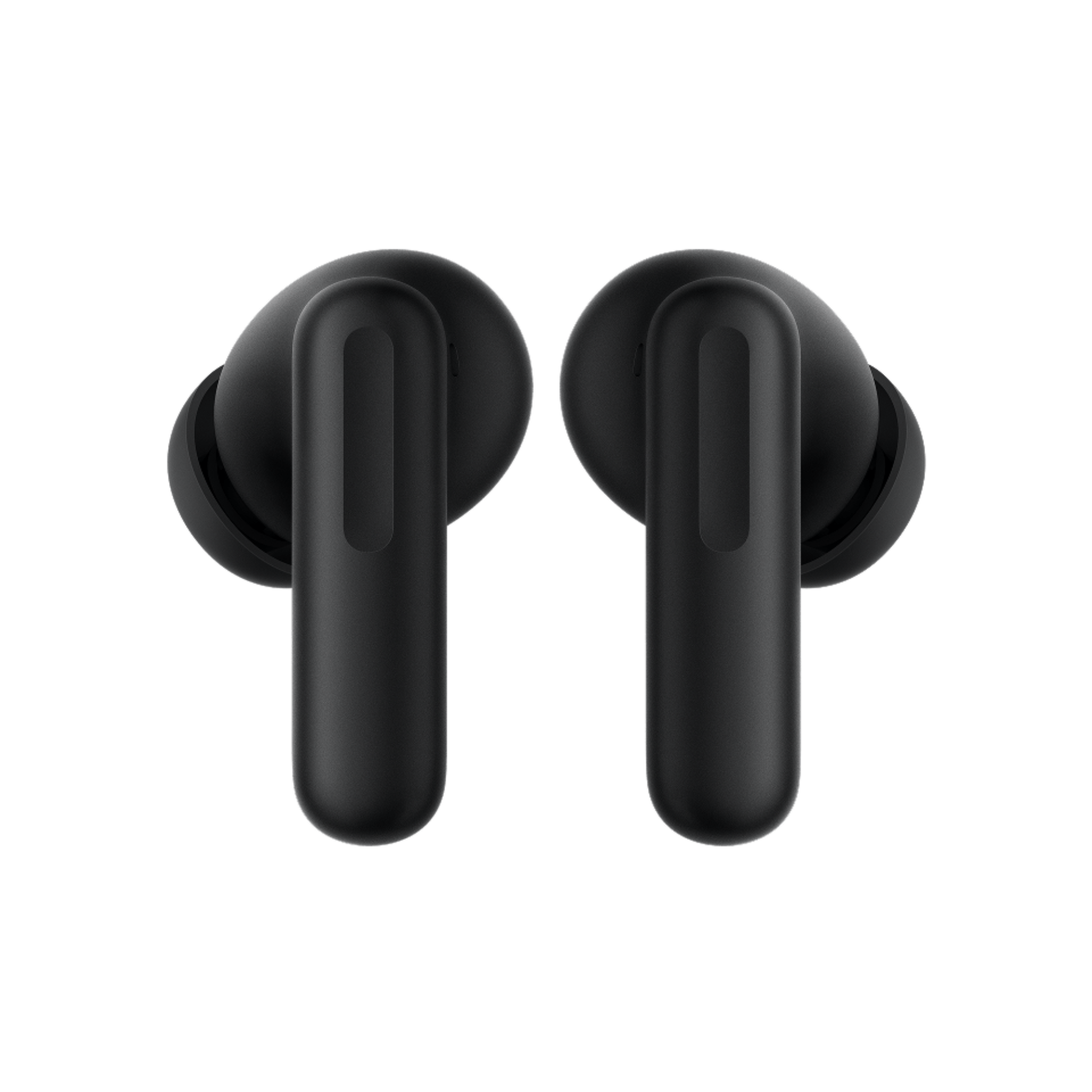 Rear view of OnePlus Nord Buds 4 Pro black wireless earbuds