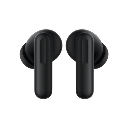 Rear view of OnePlus Nord Buds 4 Pro black wireless earbuds