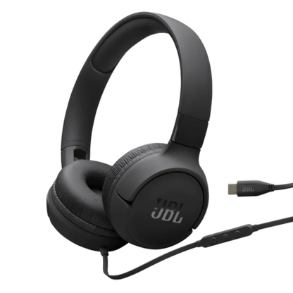 JBL Tune 520C USB-C | On-Ear Wired Headphones | Hi-Res | Pure Bass | 3-Button Remote
