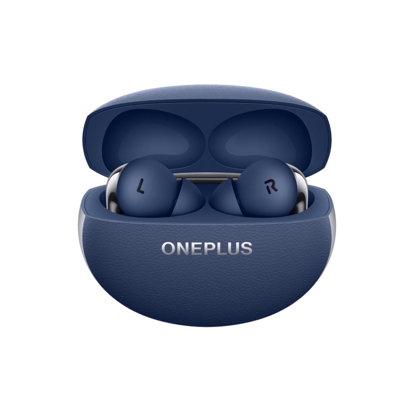 OnePlus Nord Buds 4 Pro blue wireless earbuds placed inside open charging case