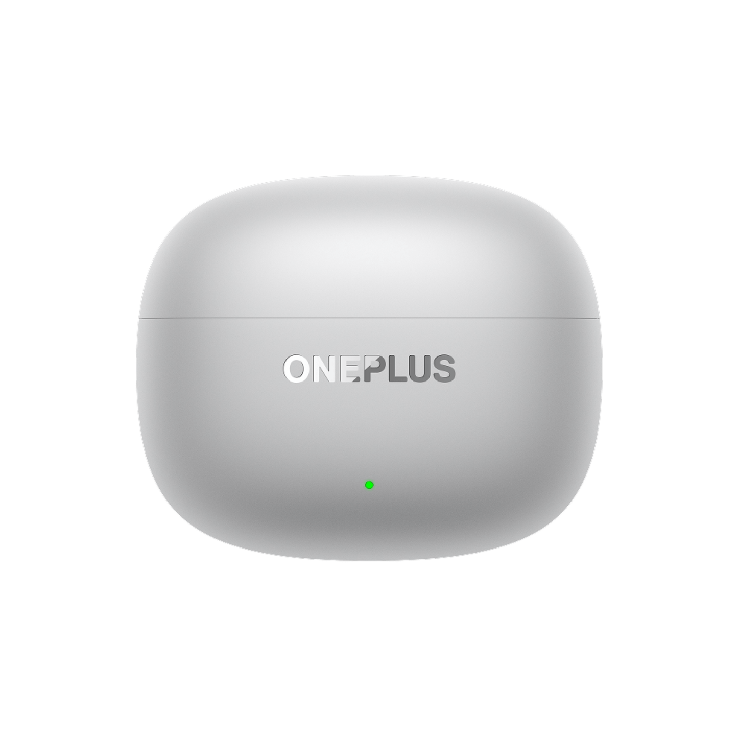 Front view of OnePlus Nord Buds 4 Pro white charging case