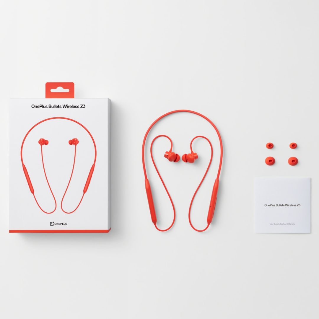 OnePlus Bullets Wireless Z3 Neckband Earphones | 36Hr Battery | Spatial Audio