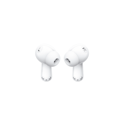 OnePlus Nord Buds 3 White wireless earbuds front view showing L and R earbud design