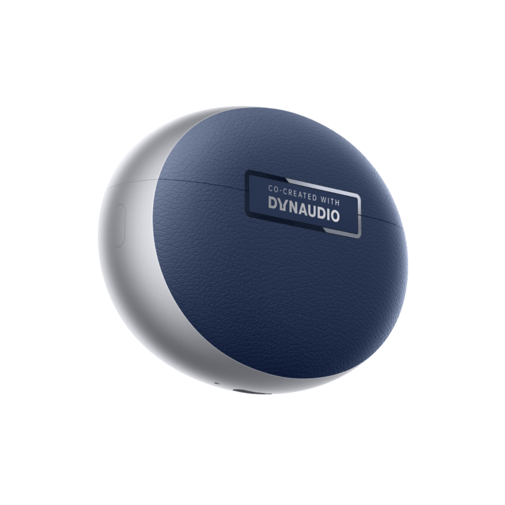 OnePlus Nord Buds 4 Pro blue charging case back view with Dynaudio co-created branding