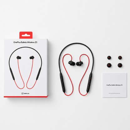 OnePlus Bullets Wireless Z3 Neckband Earphones | 36Hr Battery | Spatial Audio