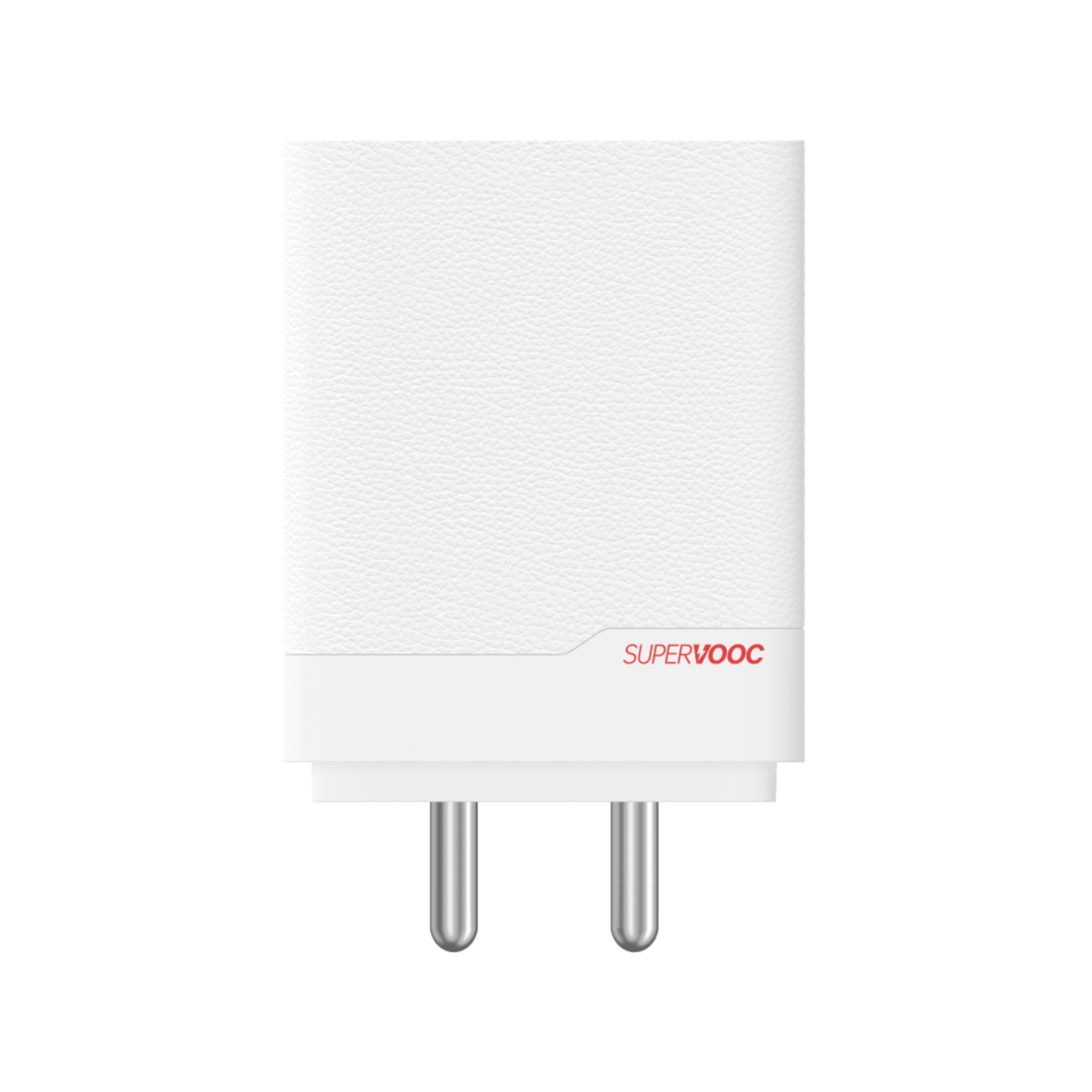 Front view of OnePlus SUPERVOOC 100W Dual Ports GaN Power Adapter Lite with dual charging ports