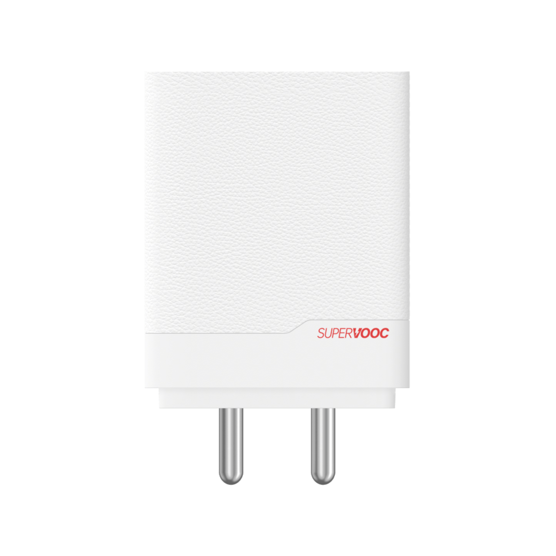 Front view of OnePlus SUPERVOOC 100W Dual Ports GaN Power Adapter Lite with dual charging ports