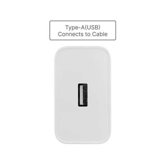 OnePlus SUPERVOOC 80W Power Adapter with USB Type-A port for charging cable connection