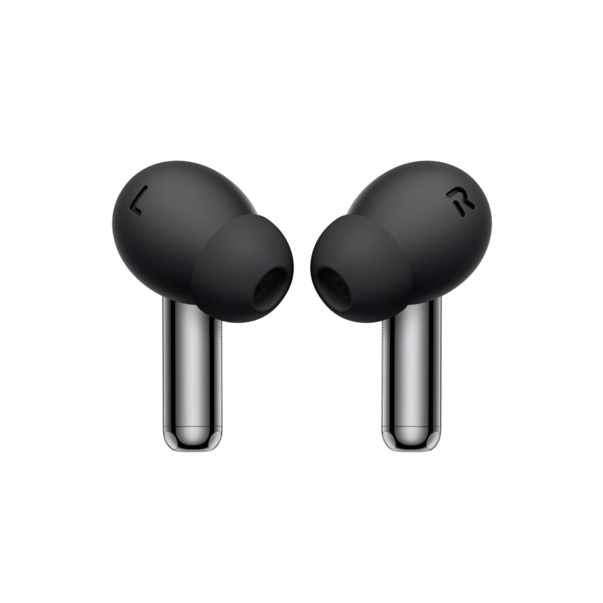 OnePlus Buds Pro 3 black wireless earbuds pair front view