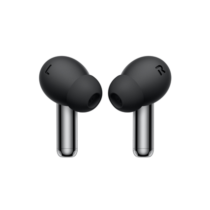 OnePlus Buds Pro 3 black wireless earbuds pair front view