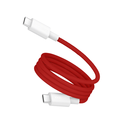 OnePlus Magnetic Type-C to Type-C Cable red braided cable with USB-C connectors