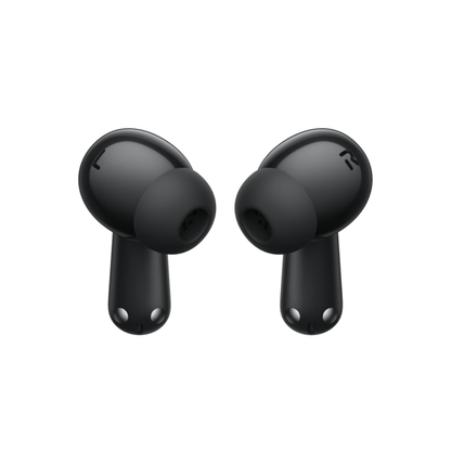 OnePlus Nord Buds 3 Pro Black wireless earbuds front view showing L and R earbud design