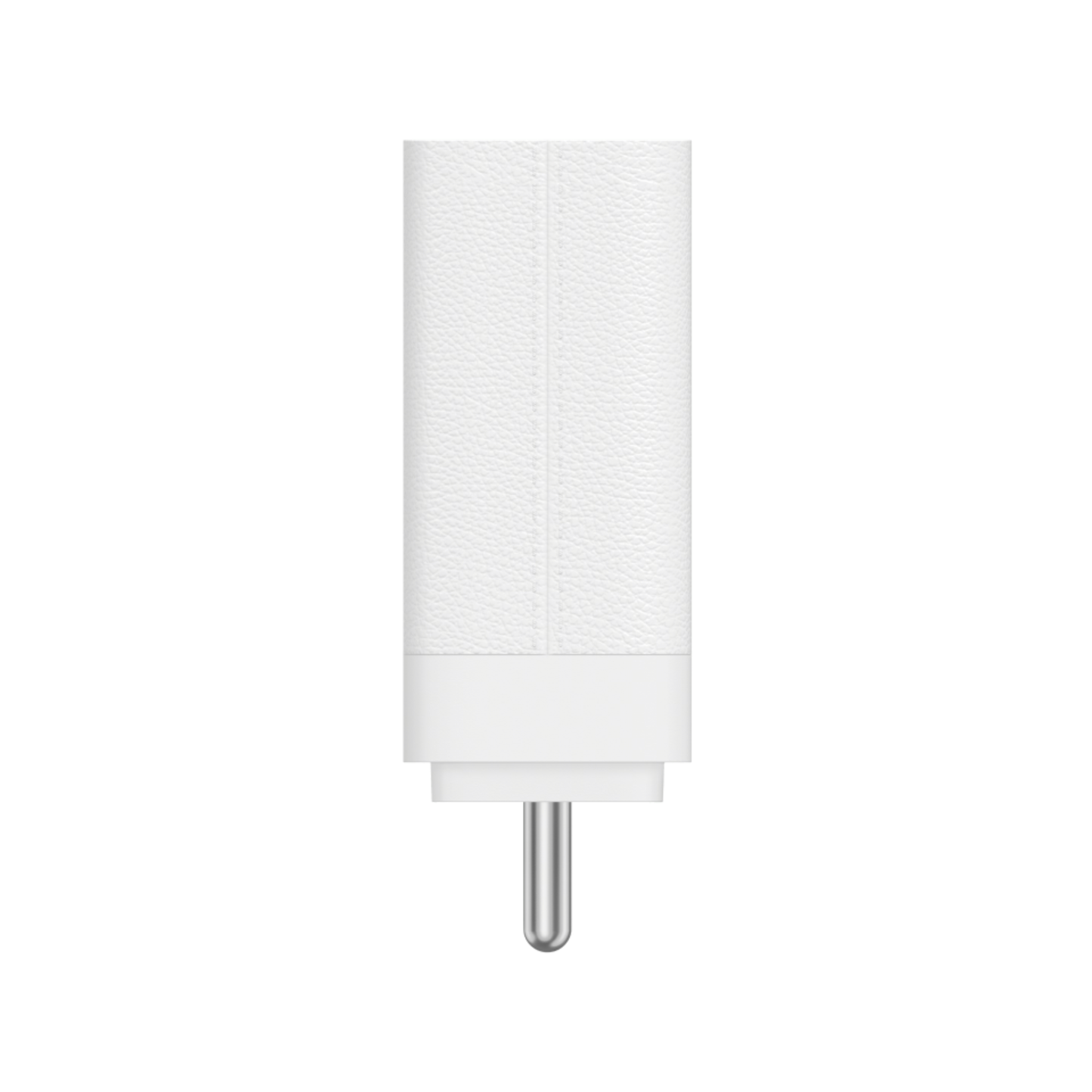 Side view of OnePlus SUPERVOOC 100W Dual Ports GaN Power Adapter Lite with compact white design