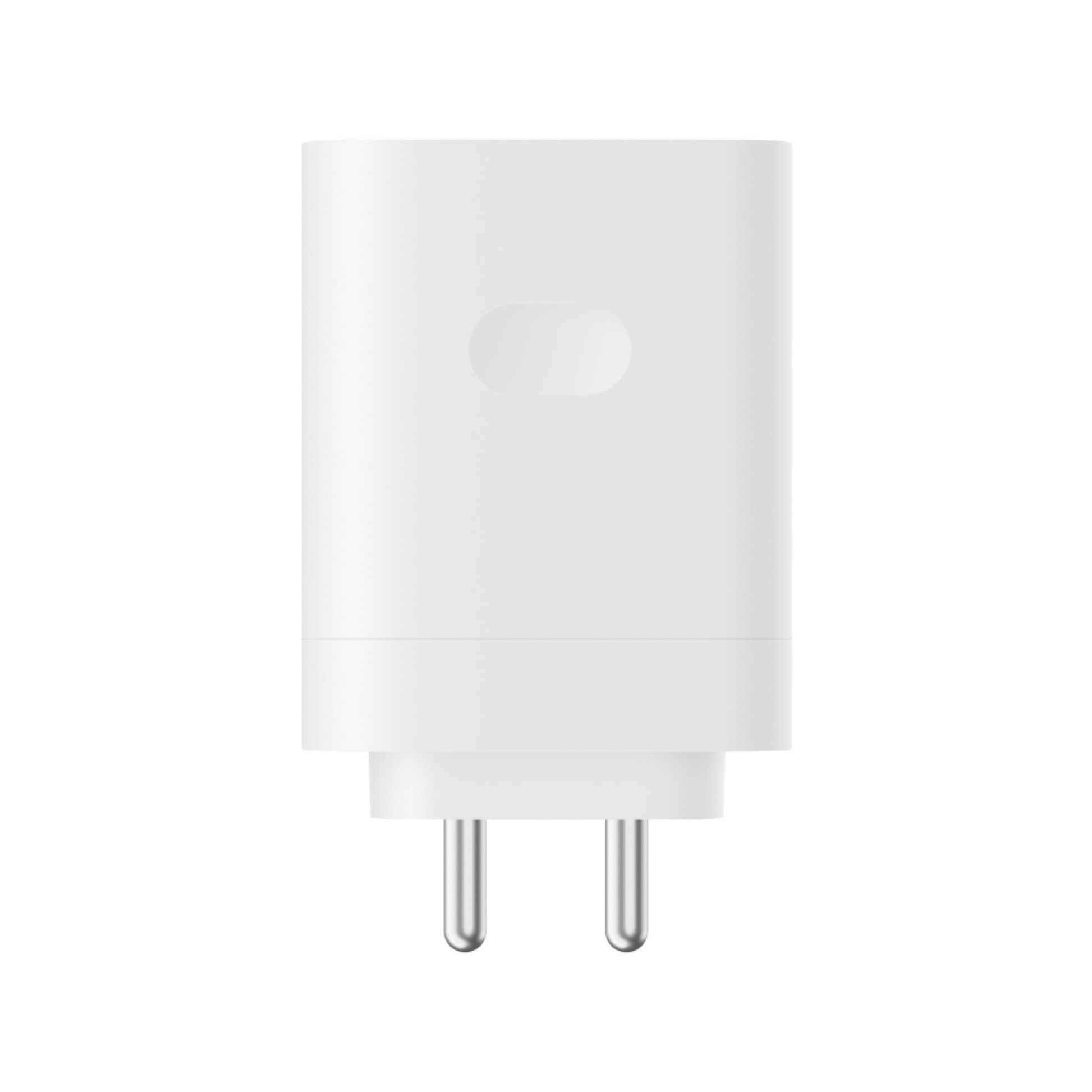 Back view of OnePlus SUPERVOOC 100W Power Adapter with Indian two-pin plug