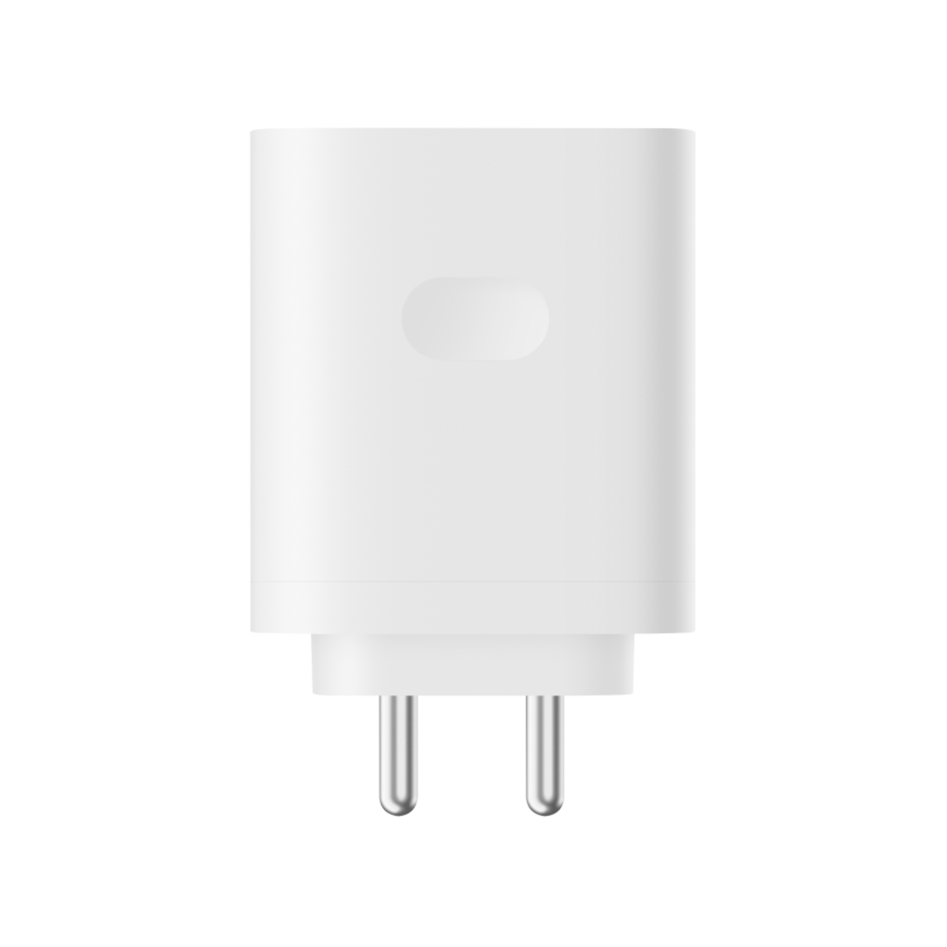 Front view of OnePlus SUPERVOOC 80W Power Adapter in white