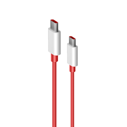 OnePlus Type-C to Type-C Cable | SUPERVOOC 65W | Warp Charge | 1M & 1.5M | Red