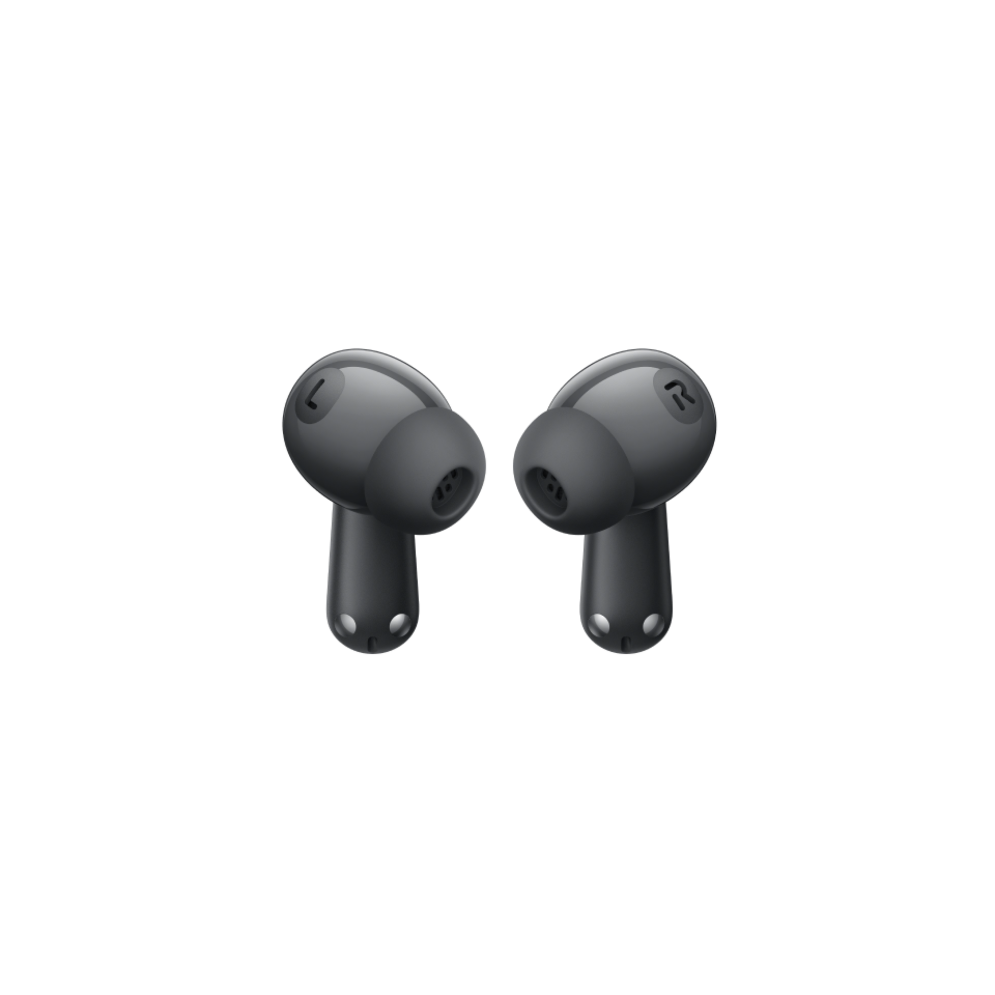 OnePlus Nord Buds 3 Black wireless earbuds front view showing L and R earbud design