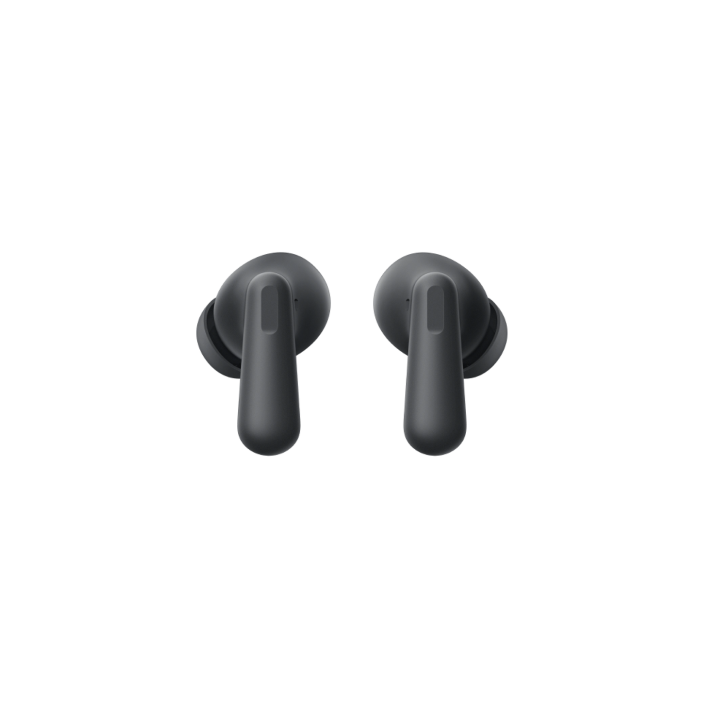 OnePlus Nord Buds 3 Black TWS earbuds front view showing stem and ear tip design