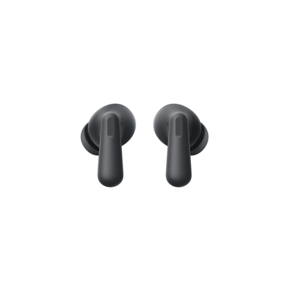 OnePlus Nord Buds 3 Black TWS earbuds front view showing stem and ear tip design