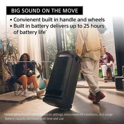 Sony SRS-XV900 Wireless Bluetooth Party Speaker with Karaoke & Guitar Input