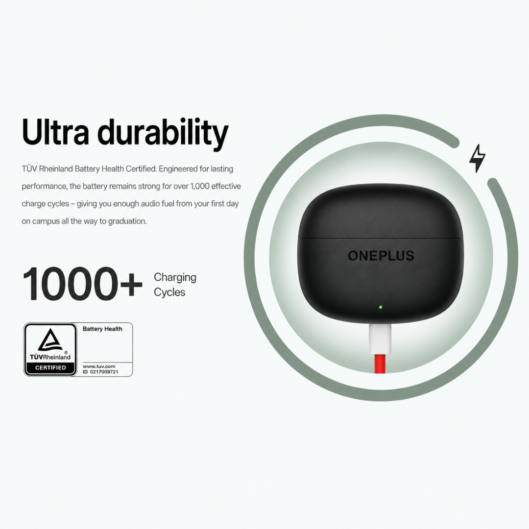 OnePlus Nord Buds 4 Wireless Bluetooth Earbuds | 54H Battery | 12mm Dynamic Drivers | AI Noise Cancellation | Spatial Audio | Bluetooth 6.1