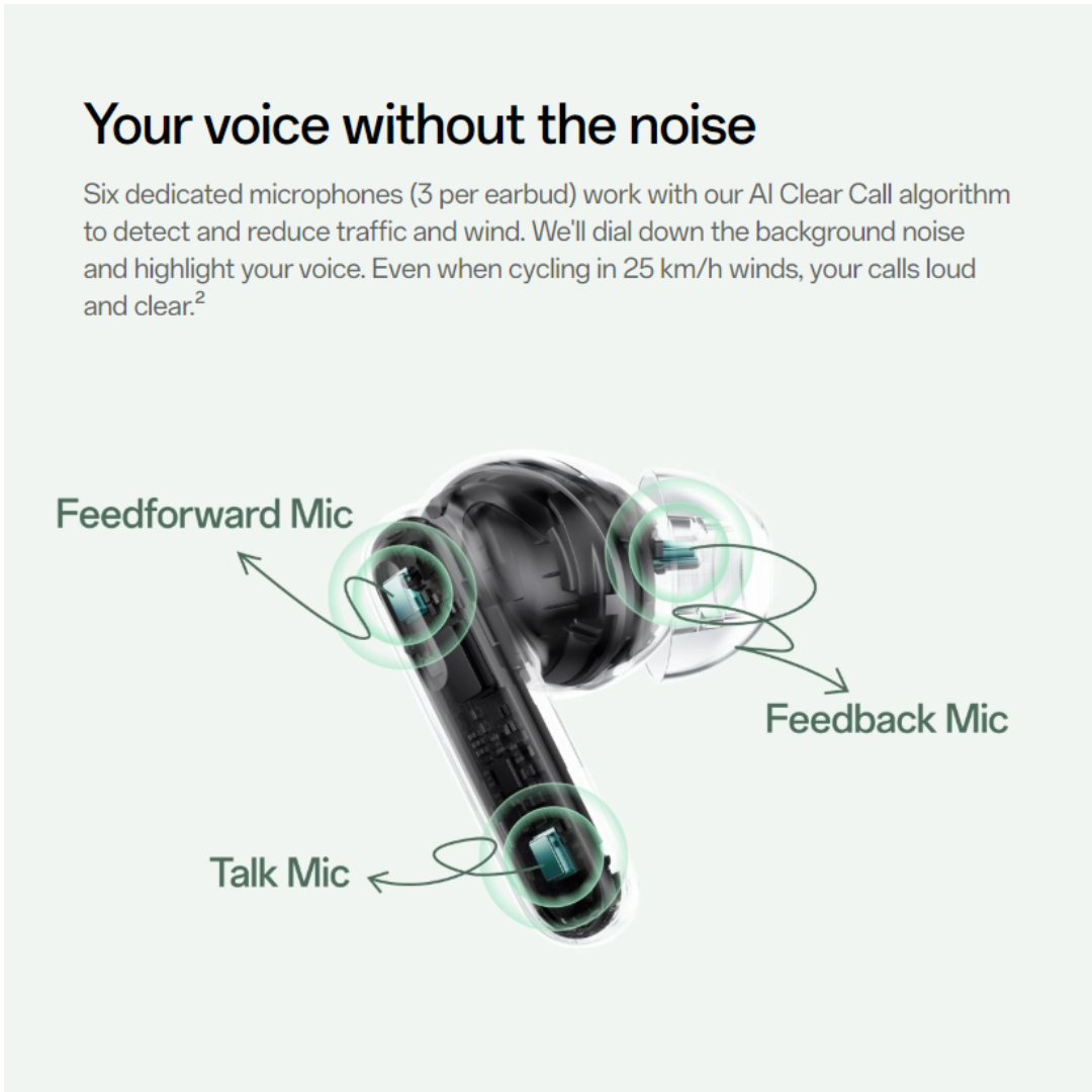 OnePlus Nord Buds 4 Wireless Bluetooth Earbuds | 54H Battery | 12mm Dynamic Drivers | AI Noise Cancellation | Spatial Audio | Bluetooth 6.1